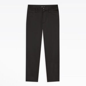 Agnes B. Black Neo Slim Capri Slim Fit Cotton Blend Pants Size 42